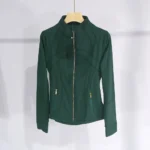 Slim Fit Yoga Jacket with Rose Gold Zipper