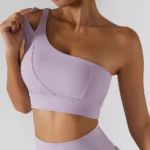 Asymmetrical One-Shoulder Sports Bra