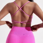 Cross-Back Fitness Sports Bra