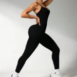 Crisscross Back Compression Jumpsuit