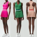 Women Two Pieces Yoga Set Solid Color Gym Top Tennis Skirt Sports Suit Breathable Quick Dry Short Sportswear Workout Clothes